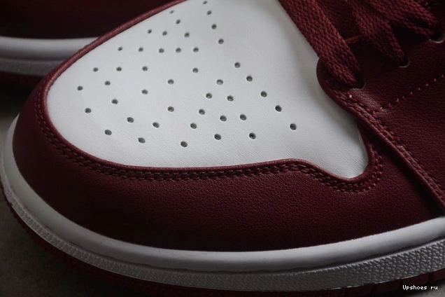1 Low 553558-615 Bordeaux Jordan White 0205